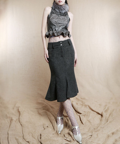 Back Tiered Skirt
